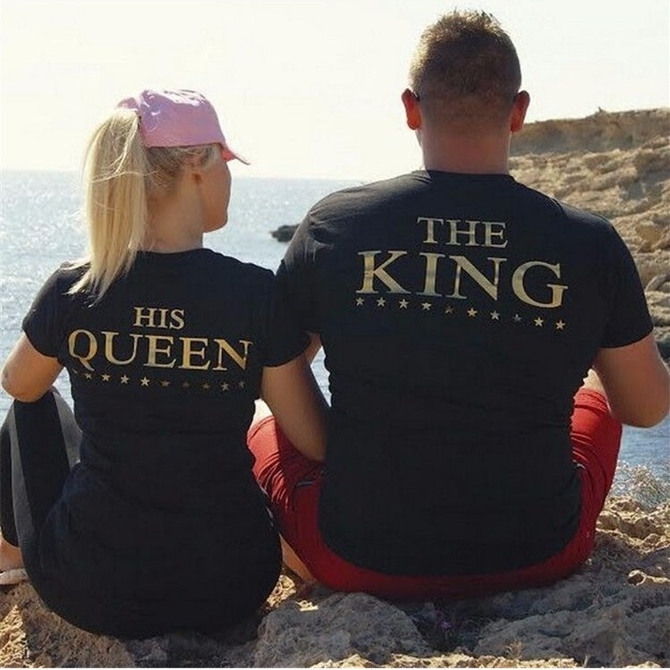 The King & His Queen Couple T-Shirts – Matching Set