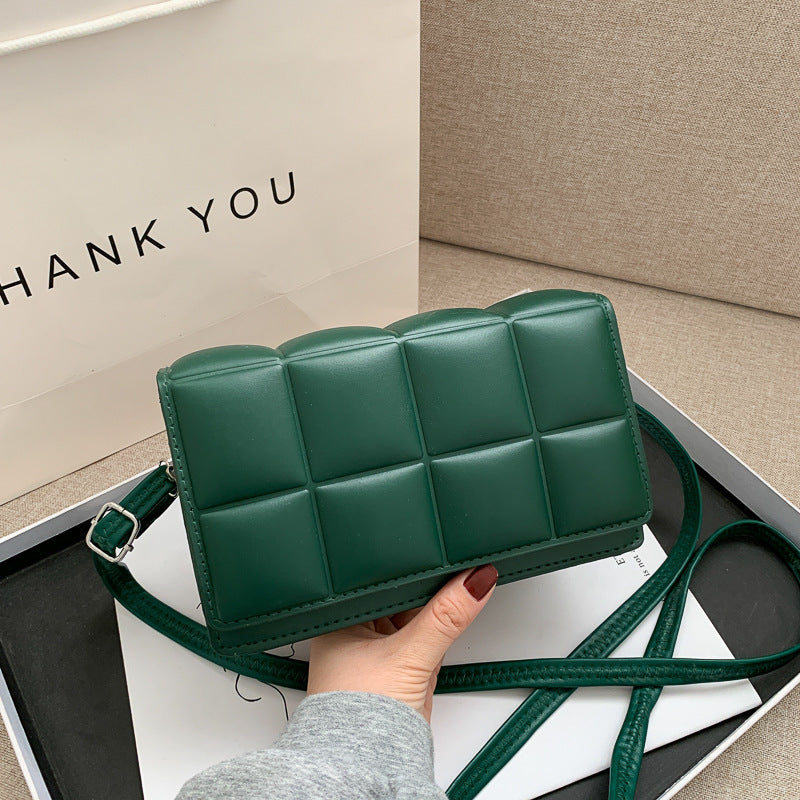 Checkered Small Square Messenger & Shoulder Bag