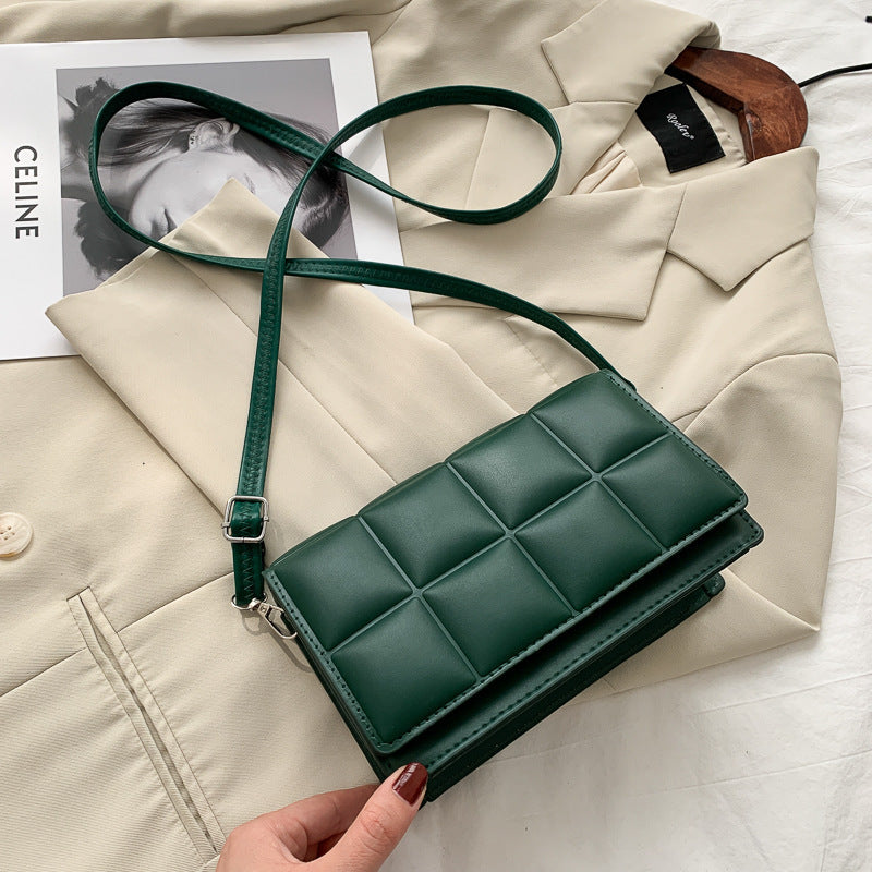 Checkered Small Square Messenger & Shoulder Bag