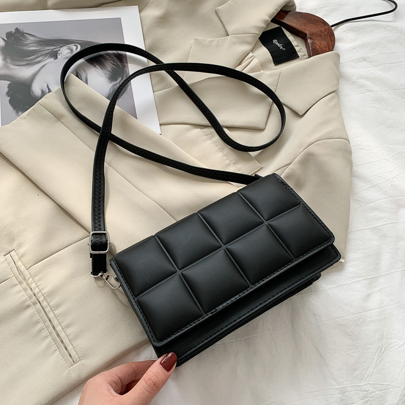 Checkered Small Square Messenger & Shoulder Bag