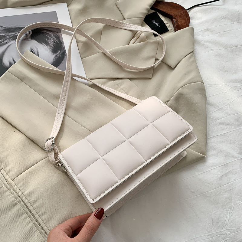 Checkered Small Square Messenger & Shoulder Bag