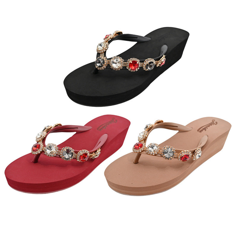 Women's Summer High Heel Platform Slippers