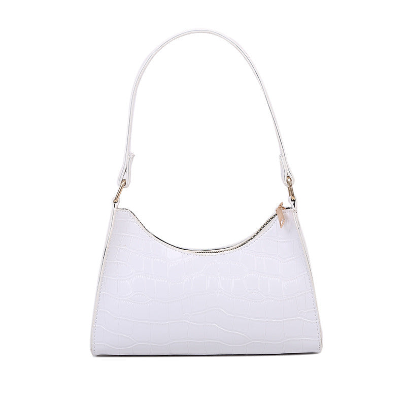 Korean Style Solid Color Shoulder & Armpit Handbag