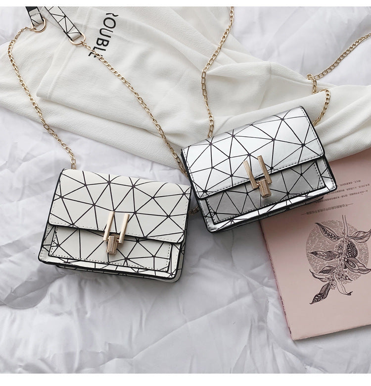 Y-Lock Chain Small Square Bag – Stylish & Compact