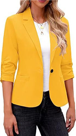 Women's Formal Three-quarter Sleeve Business Casual Work Clothes Suit Jacket
