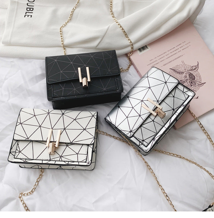 Y-Lock Chain Small Square Bag – Stylish & Compact
