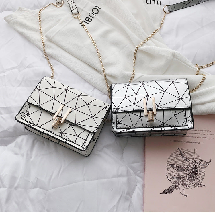 Y-Lock Chain Small Square Bag – Stylish & Compact
