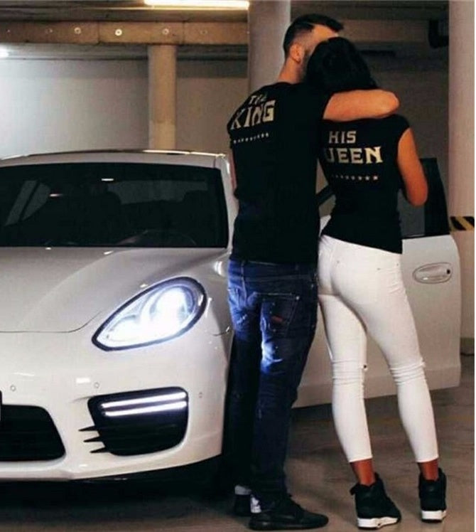 The King & His Queen Couple T-Shirts – Matching Set