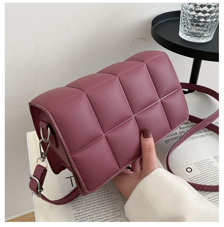 Checkered Small Square Messenger & Shoulder Bag