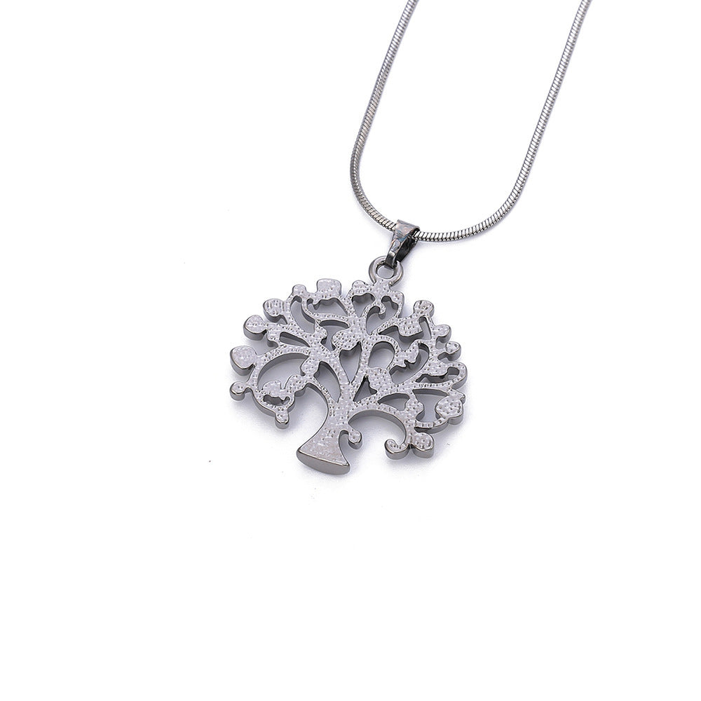 CZ Tree of Life Multi‑Layer Pendant Necklace for Her