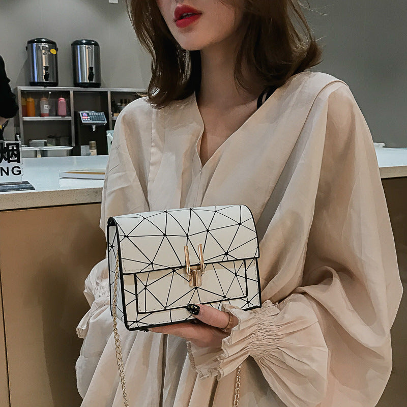 Geometric Rhombic Square Handbag – Trendy & Unique