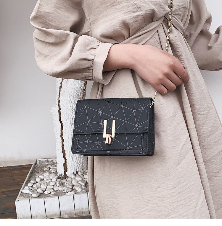 Y-Lock Chain Small Square Bag – Stylish & Compact