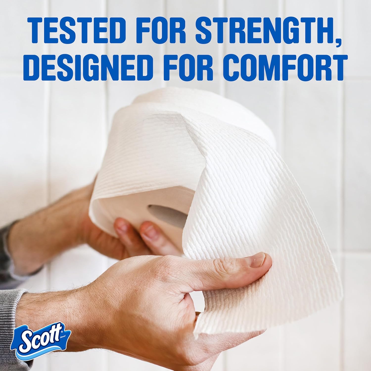 Scott ComfortPlus Toilet Paper, 18 Mega Rolls, 310 Sheets per Roll, Septic-Safe, 1-Ply Toilet Tissue