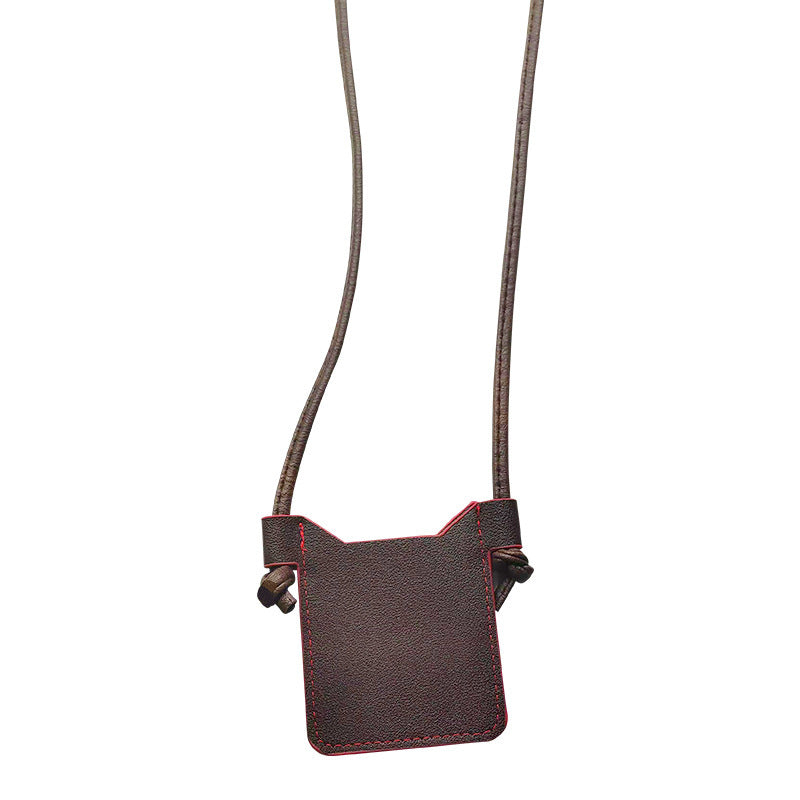 Solid Color Leather Multi-Layer Card & Coin Purse