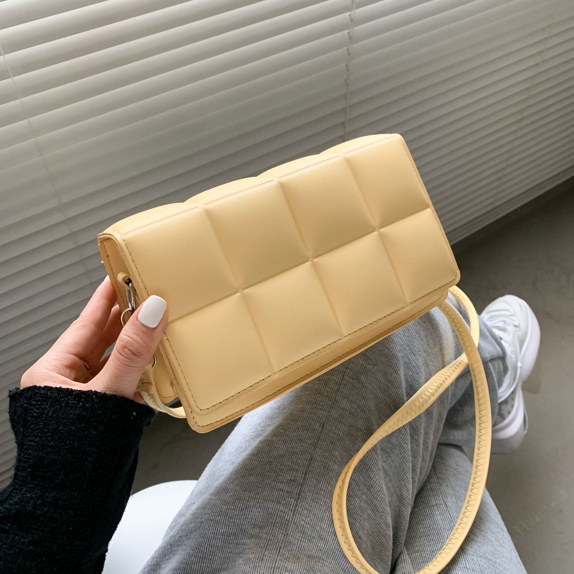 Shiny PU Small Square Shoulder & Messenger Bag