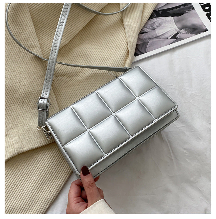 Checkered Small Square Messenger & Shoulder Bag